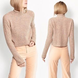 Paloma Wool Vesta Turtleneck Sweater in Soft Pink